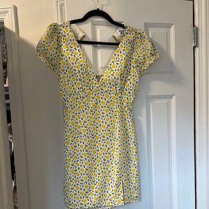 Princess Polly Yellow and White Floral Dress